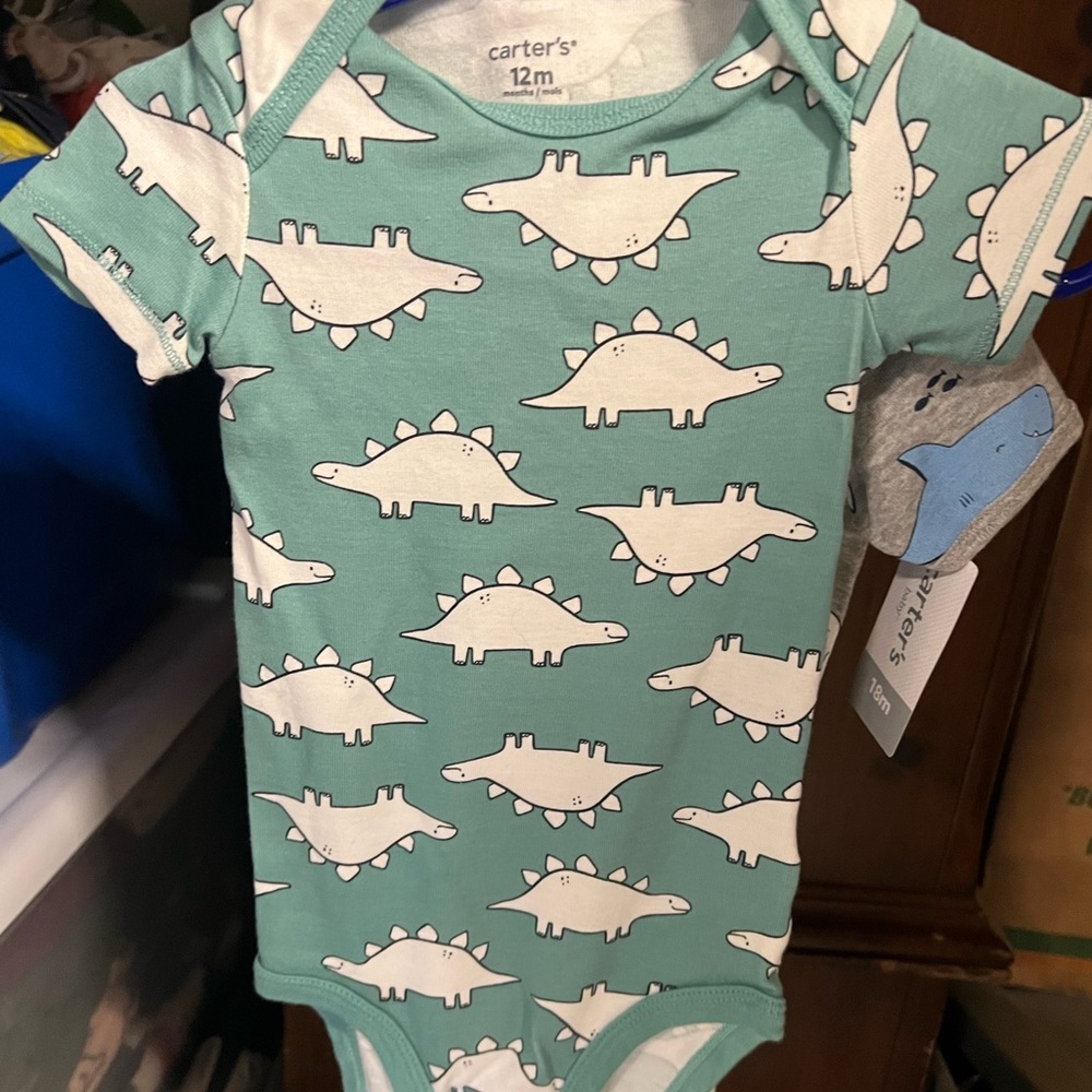 (Pack of 4) Carter’s Short Sleeve Onesies 12m